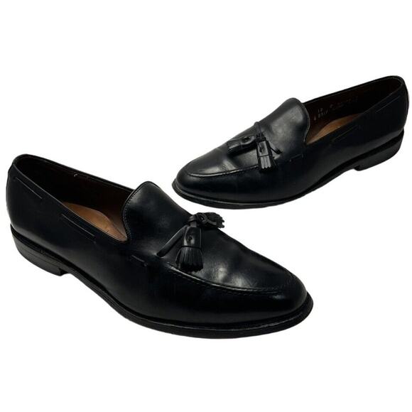 Allen Edmonds Shoes Men’s 12 C Black Grayson Tassel Loafers Leather Dress USA - Picture 1 of 15